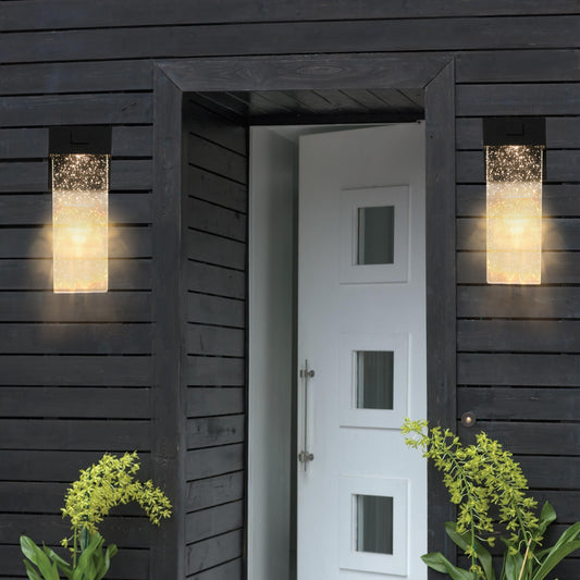 Black Bubble Crystal Outdoor Wall Light, Set of 2 - view 2