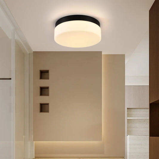 12" Black Round LED Flush Mount Ceiling Light - view 2