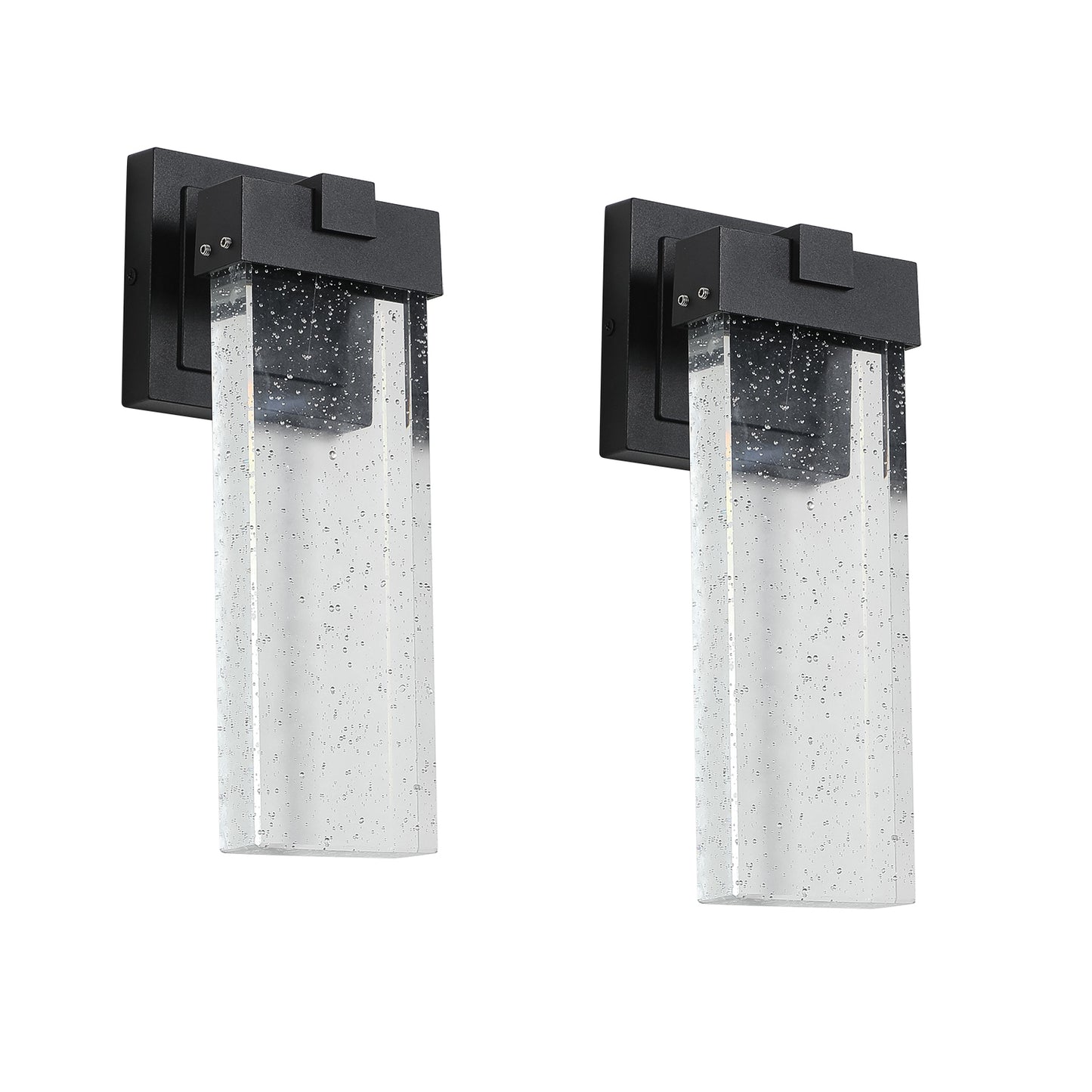 Black Bubble Crystal LED Outdoor Wall Light, Set of 2 - view 12