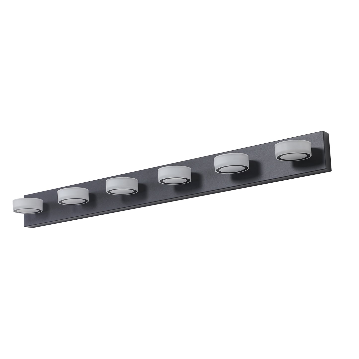 45" 6-Light Sleek Black LED Vanity Light - view 10