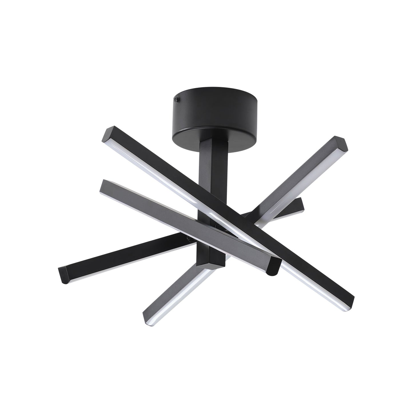 12" Black Starburst LED Flush Mount Ceiling Light - view 11