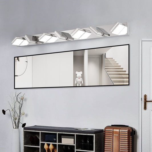 7-Light Chrome Minimalist LED Vanity Light - view 2