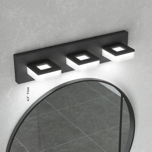 20" 3-Light Matte Black LED Vanity Light - view 2