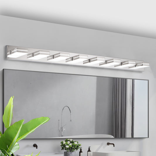 8-Light Chrome LED Bathroom Vanity Light - view 2