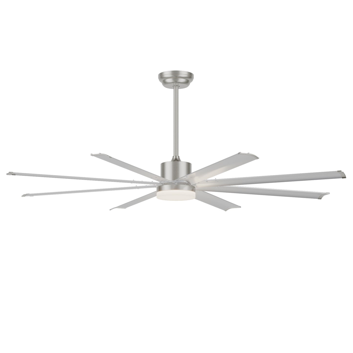 72" Silver Industrial Aluminum Ceiling Fan with Remote - view 19