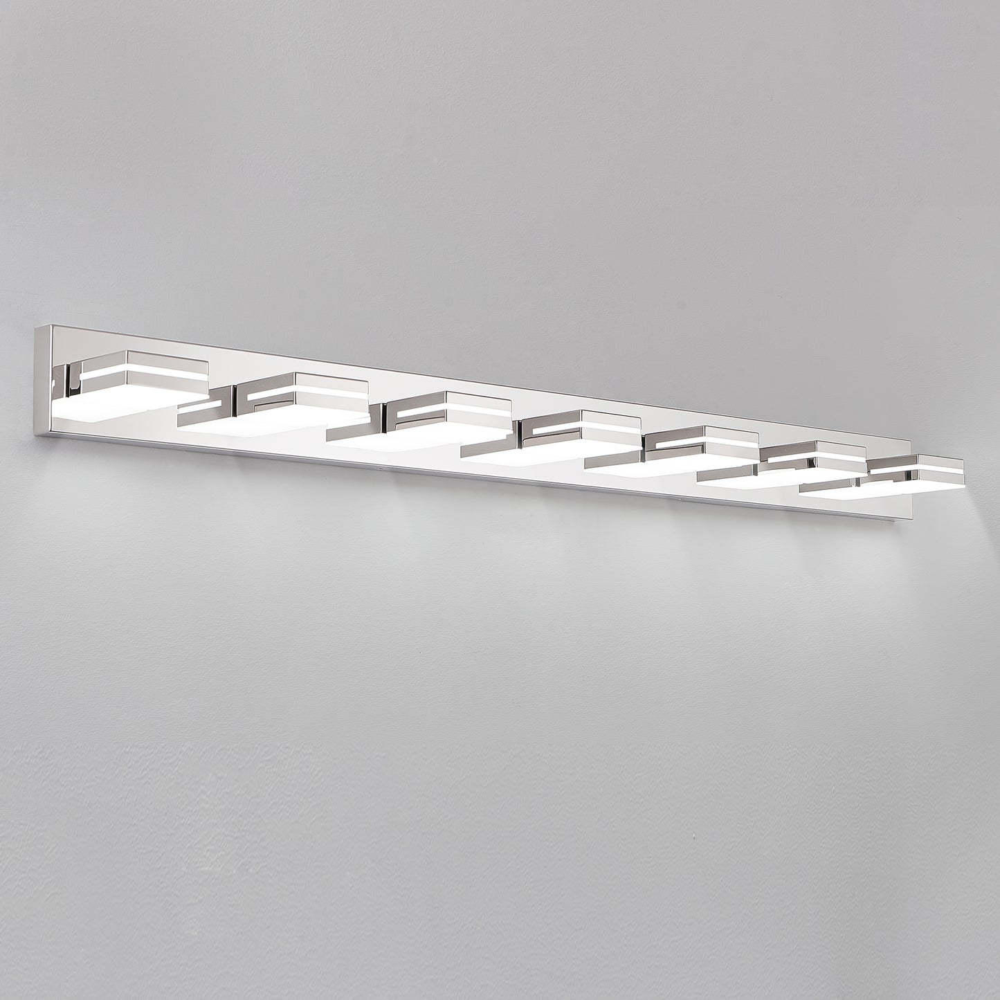 6-Light Modern Chrome LED Vanity Wall Light - view 11
