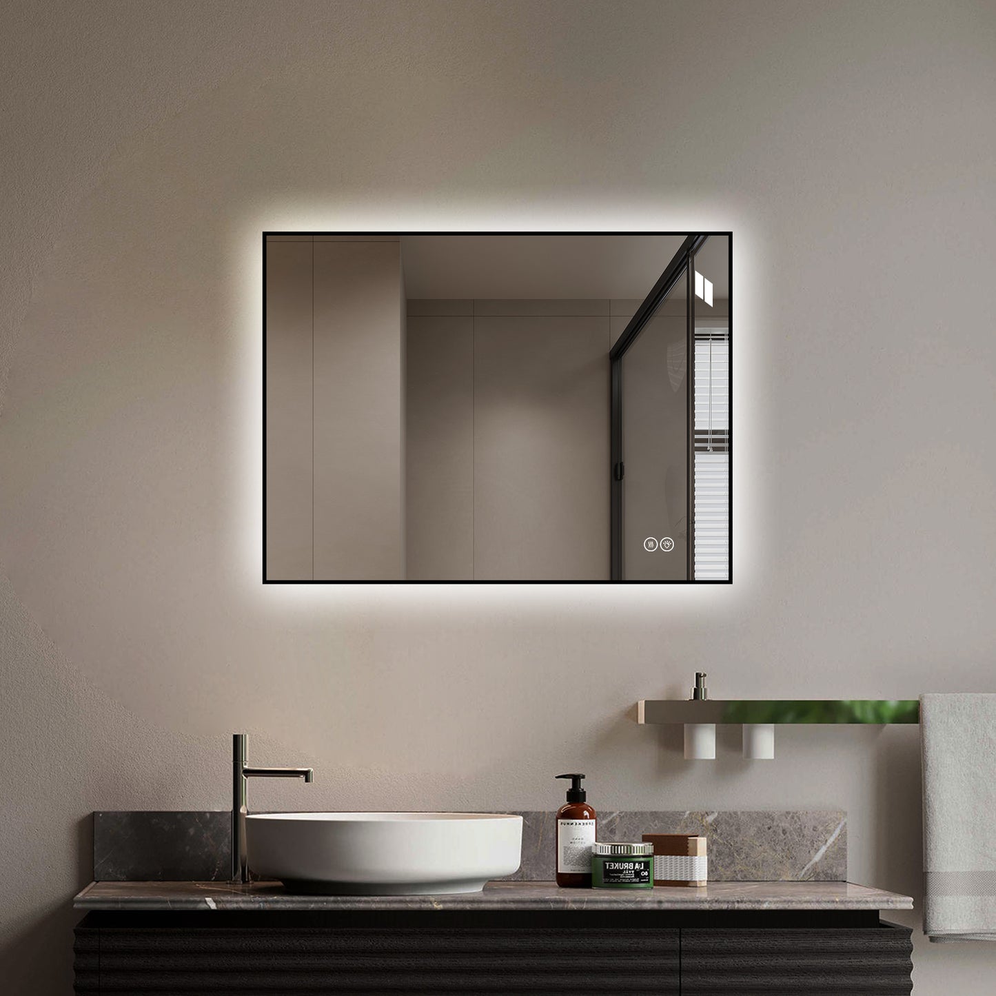 Asymmetrical Bath Mirror
