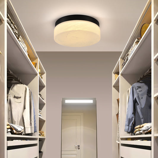 12" Black Round LED Flush Mount Ceiling Light - view 2