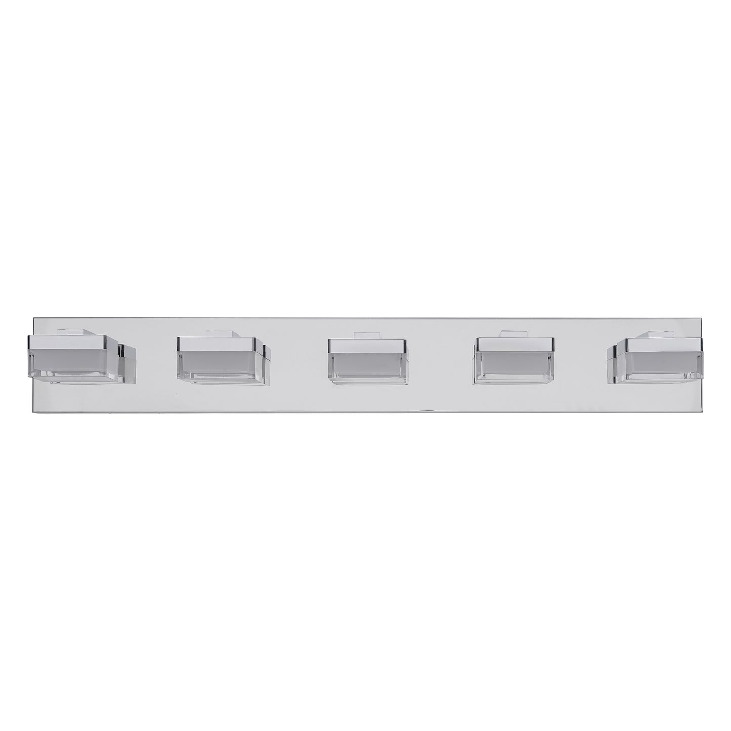 Modern 5-Light Chrome LED Vanity Light - view 10