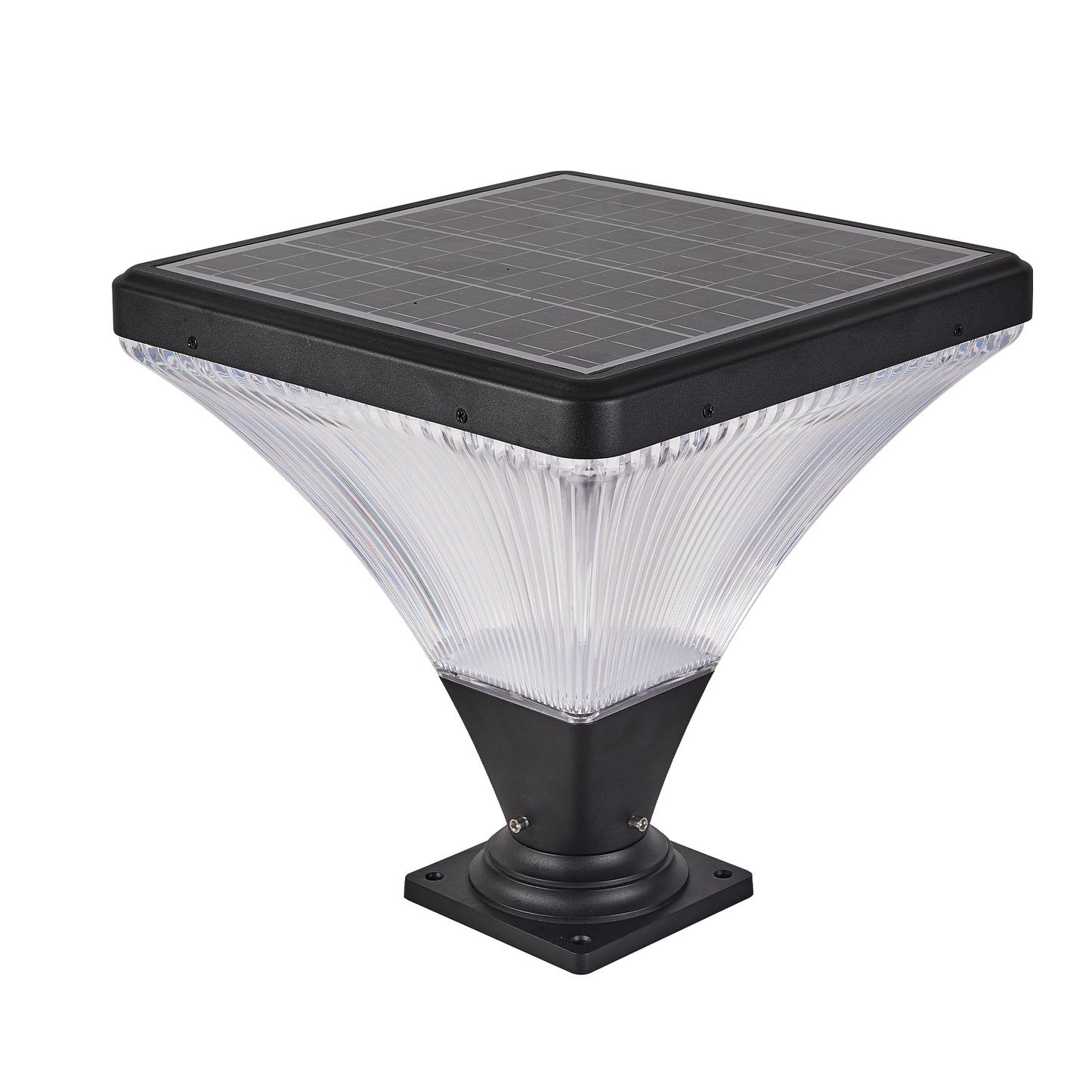 15" Black LED Outdoor Post Light with Remote - view 10