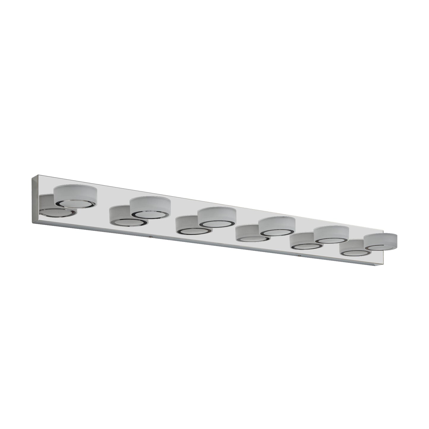45" 6-Light Chrome LED Vanity Wall Light - view 9