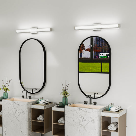 33" Brushed Nickel Square LED Vanity Light - view 2