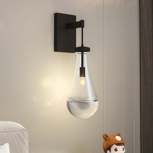 Modern Black Raindrop Wall Light, Set of 2 - view 2