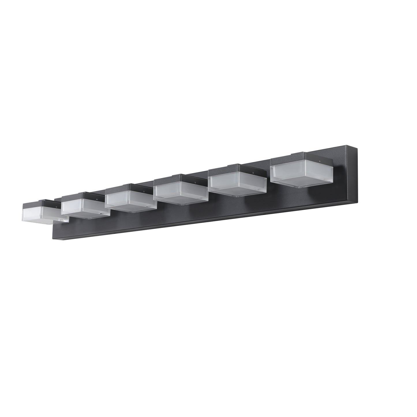6-Light Modern Black LED Vanity Mirror Light - view 12