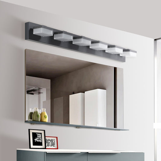 6-Light Modern Black LED Vanity Mirror Light - view 2