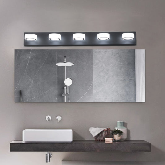 37" 5-Light Black LED Vanity Wall Light - view 2