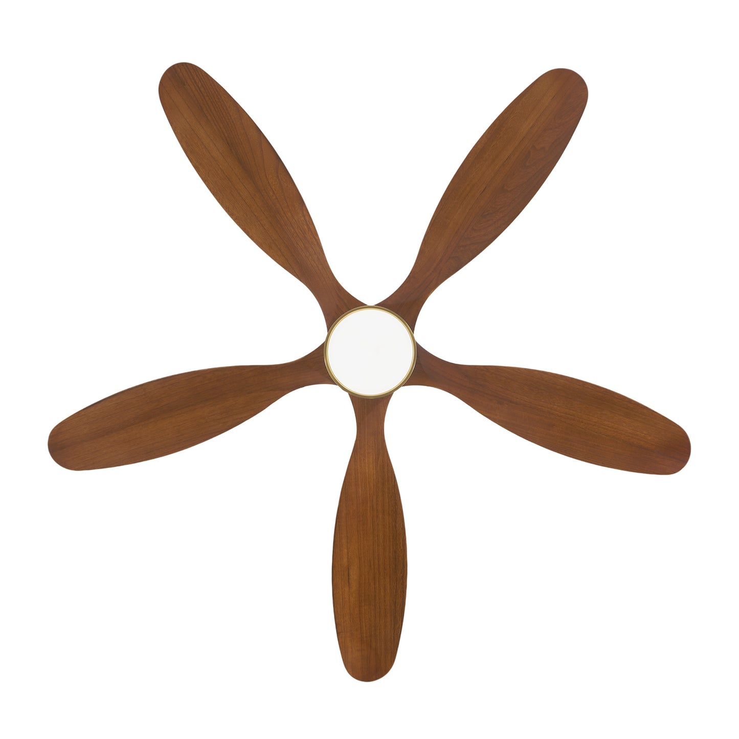 52" Gold Reversible Ceiling Fan with Light - view 19
