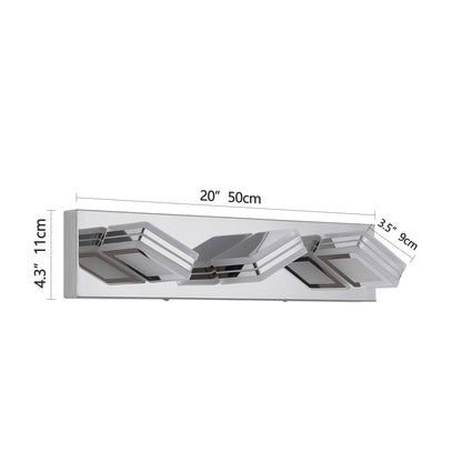 3-Light Chrome Bathroom Vanity Light, Dimmable LED - view 8