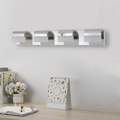 4-Light Chrome LED Bathroom Vanity Light