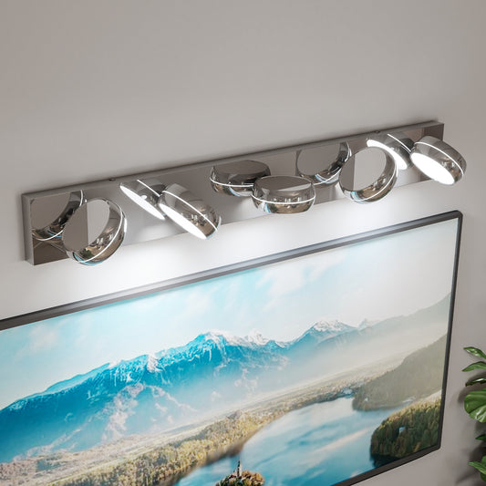 35" 5-Light Chrome LED Bathroom Vanity Light - view 2