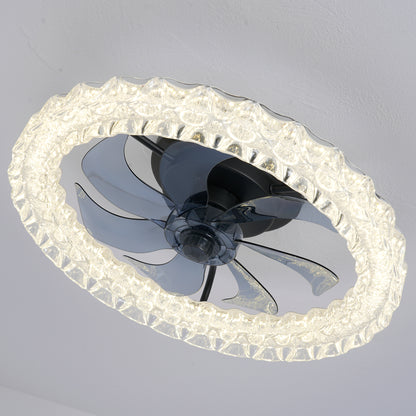 Matte Black Galaxy Ceiling Fan with Dimmable LED - view 19