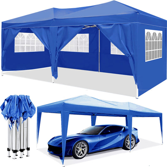 10x20 Canopy Outdoor Portable Party Folding Tent Blue