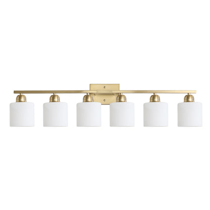 38" 6-Light Brushed Gold Vanity Wall Light - view 10