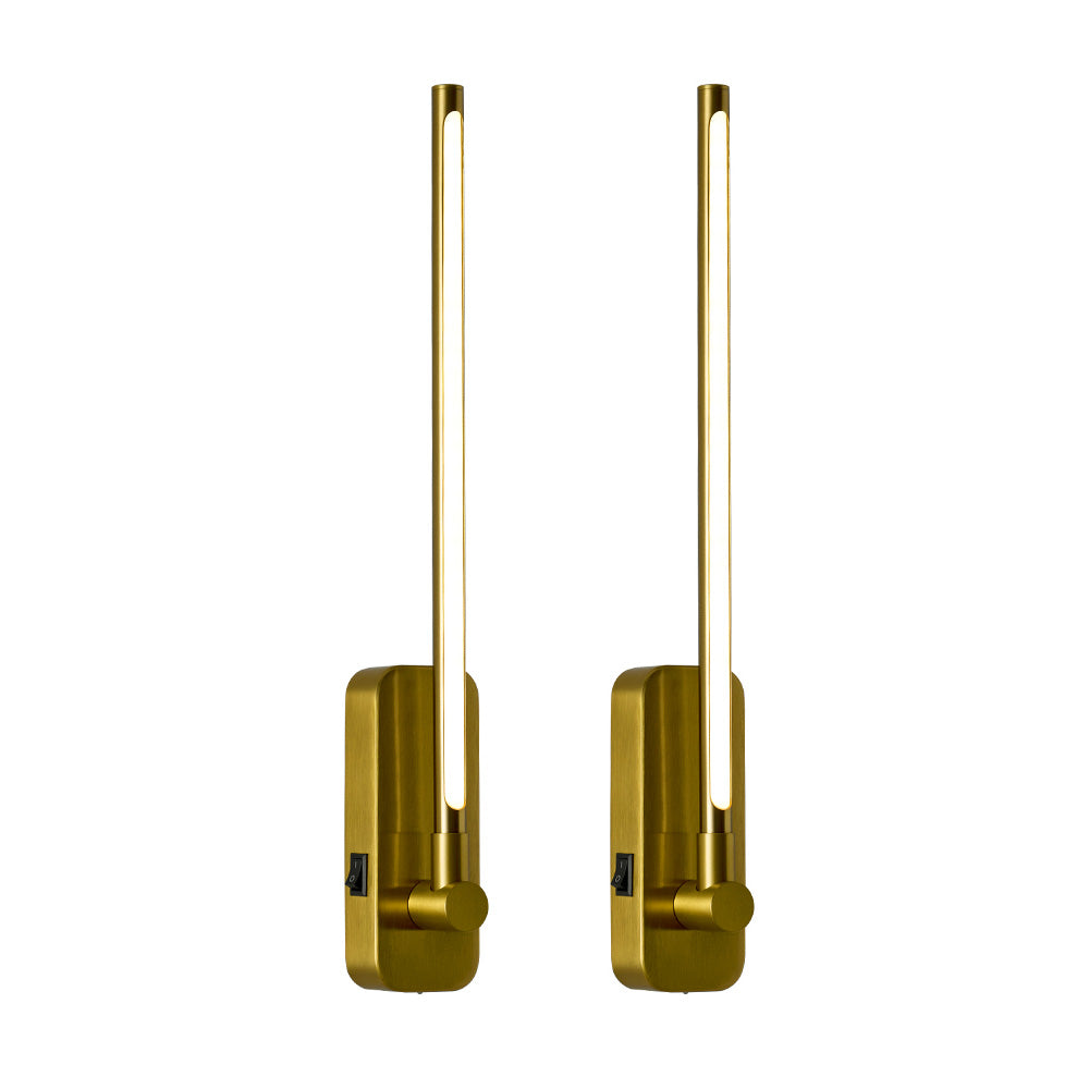 Gold Battery Operated LED Wall Sconce with Remote - view 9