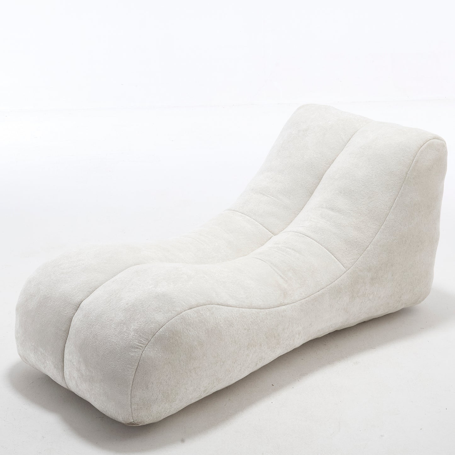 Oversized Plush Bean Bag Sofa Chair – White