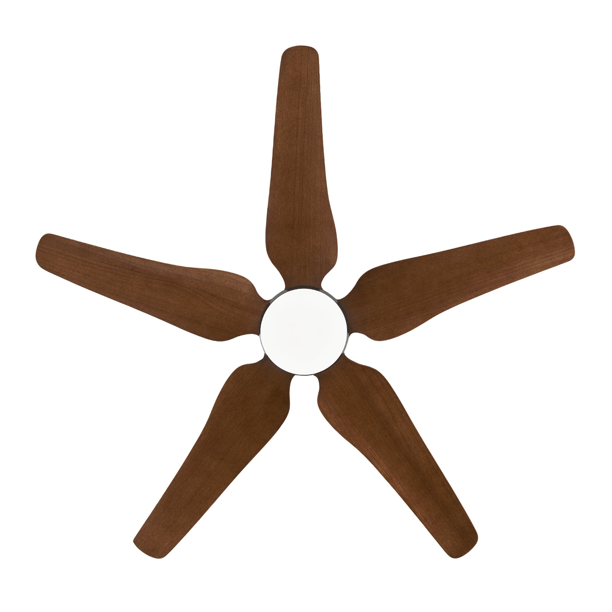 52" Black Brown Reversible Ceiling Fan with Light - view 19