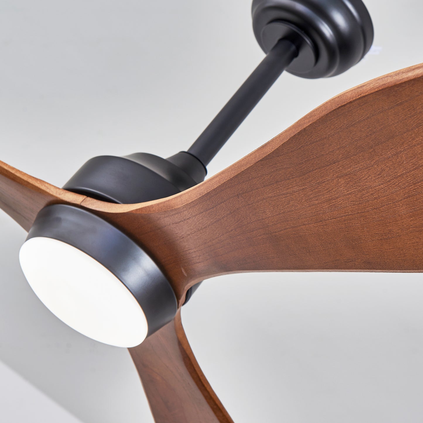 52" Black Reversible Ceiling Fan with Light - view 17