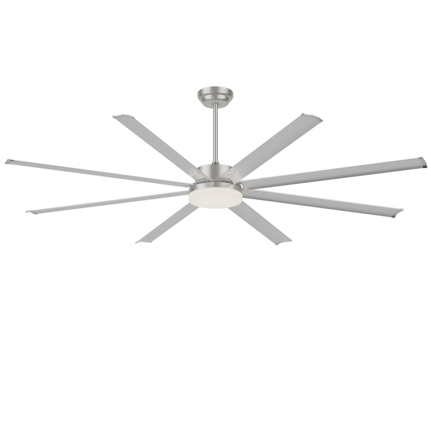 88" Silver Industrial Aluminum Ceiling Fan with Remote - view 18