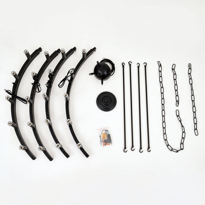 39.4" 20-Light Wagon Wheel Farmhouse Chandelier - view 19