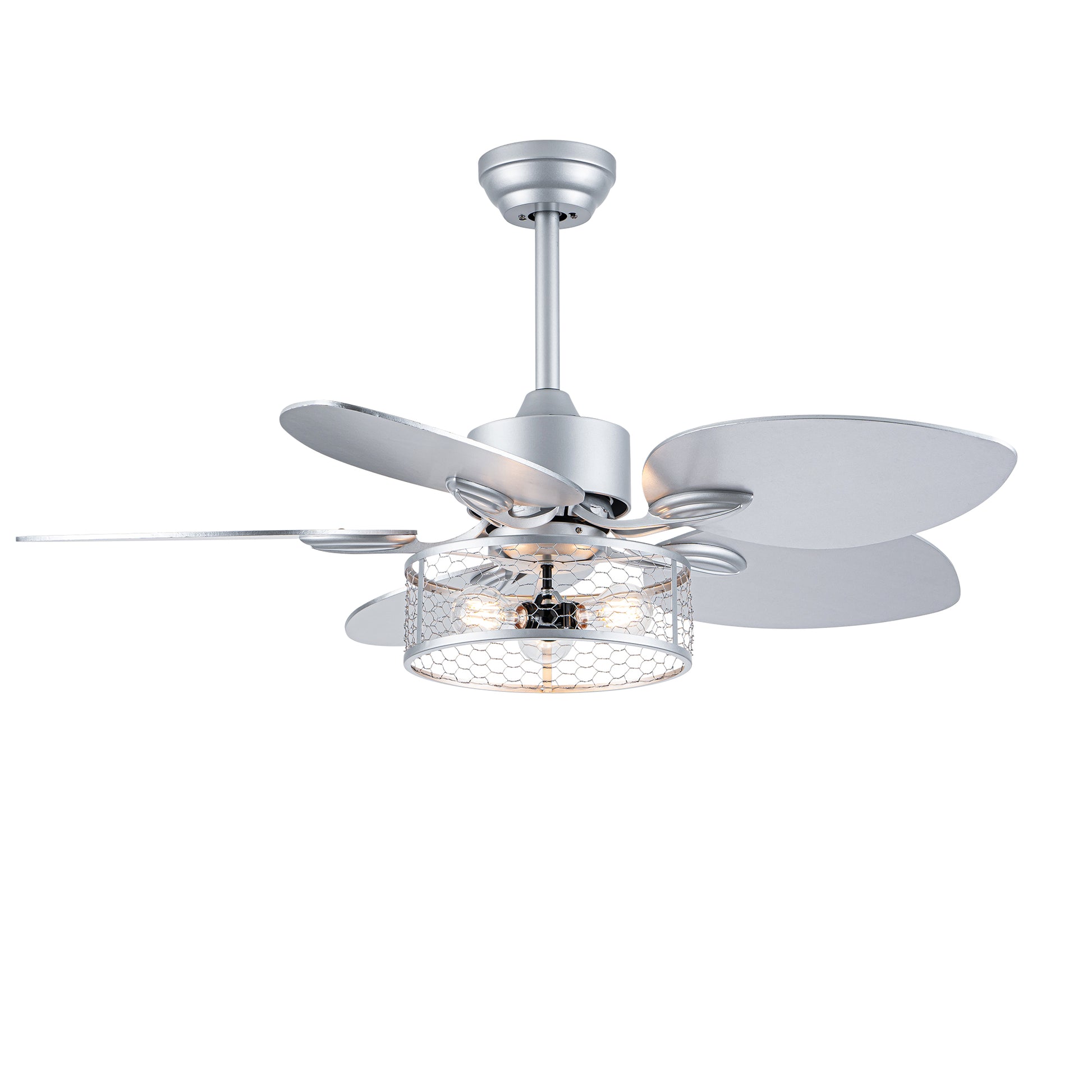 42" Silver Reversible Ceiling Fan with Remote - view 14