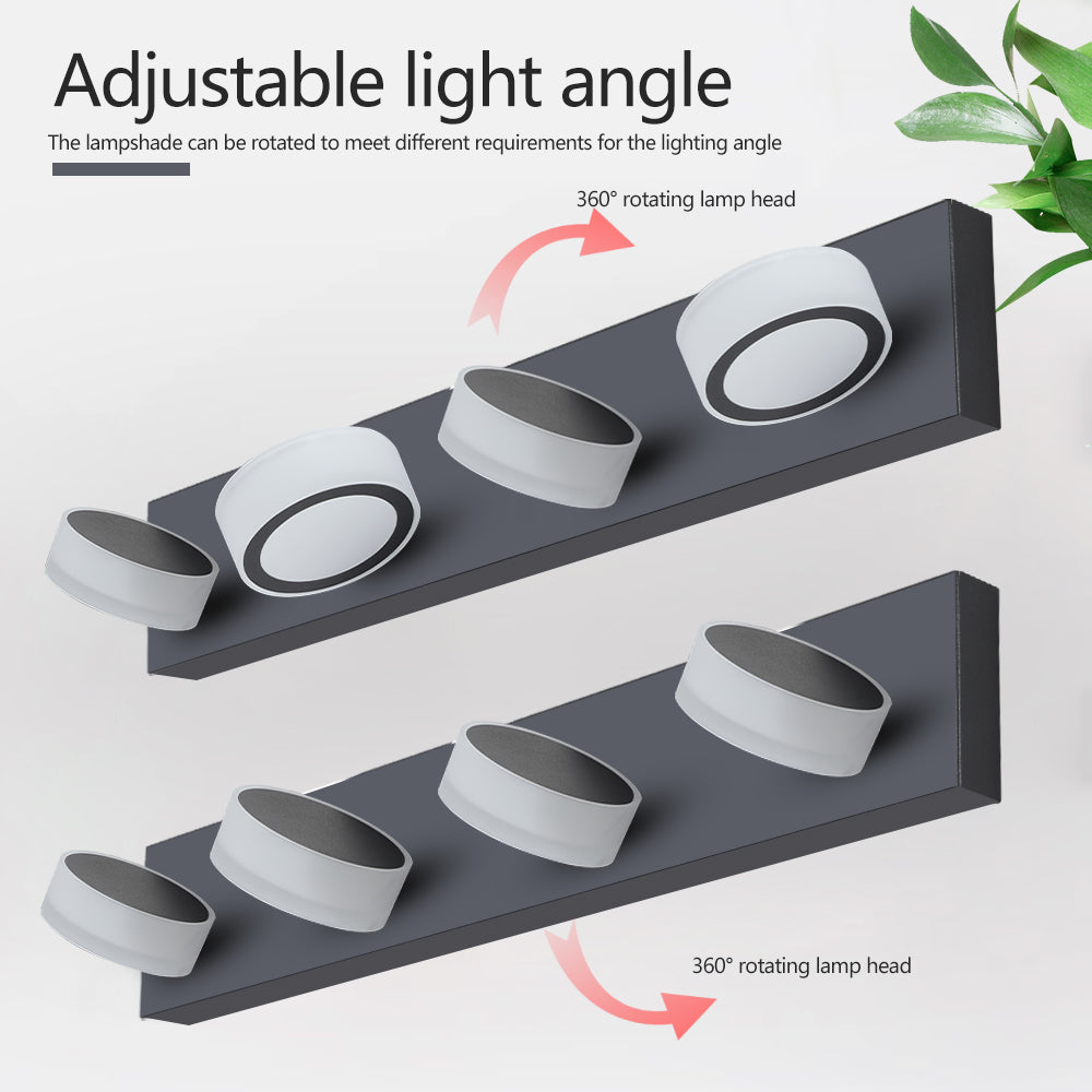 29" Modern 4-Light Black LED Vanity Light - view 8
