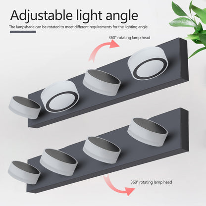 29" Modern 4-Light Black LED Vanity Light - view 8