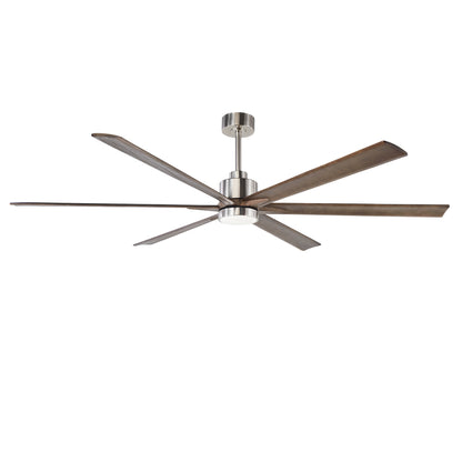 70" Nickel Finish Ceiling Fan with Light - view 19