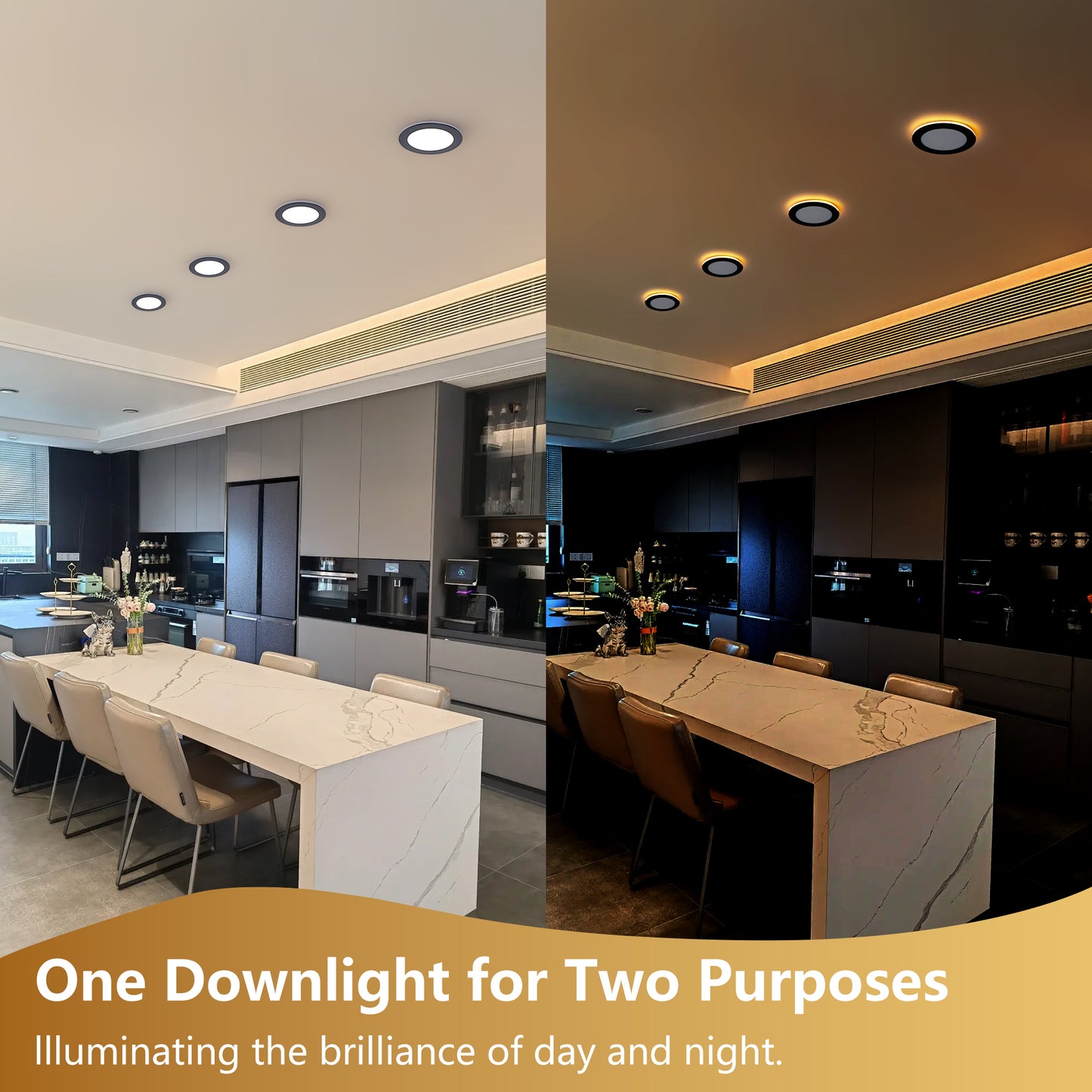 6" Black LED Recessed Ceiling Light, 12-Pack - view 2