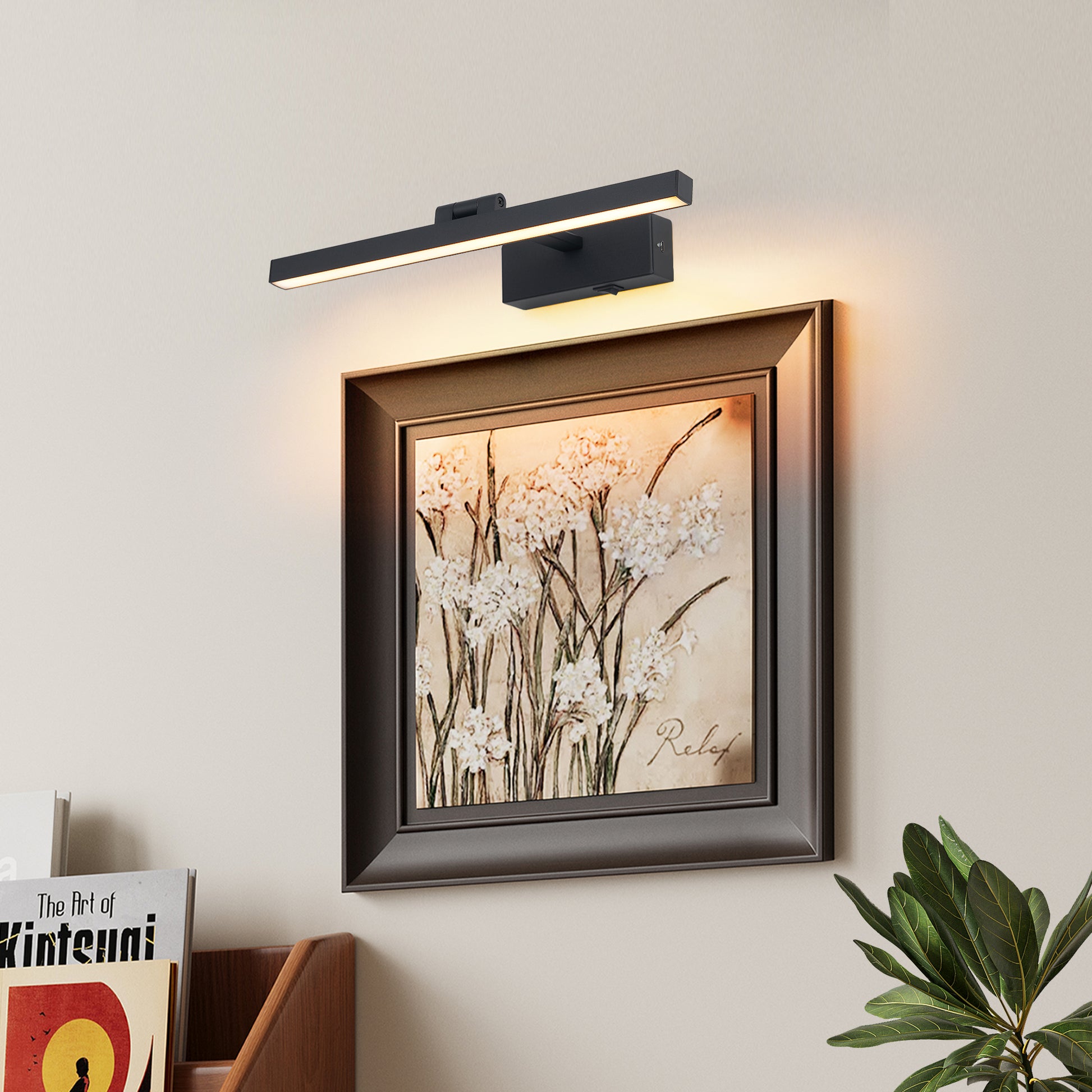 16" Modern Black Dimmable LED Vanity Light - view 3