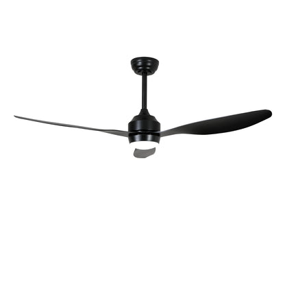 52" Matte Black 3-Blade Ceiling Fan with Light - view 18