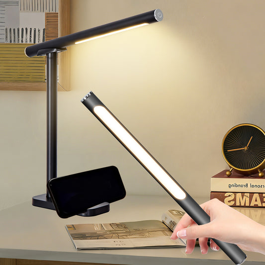 Adjustable Black LED Desk Lamp with USB Port