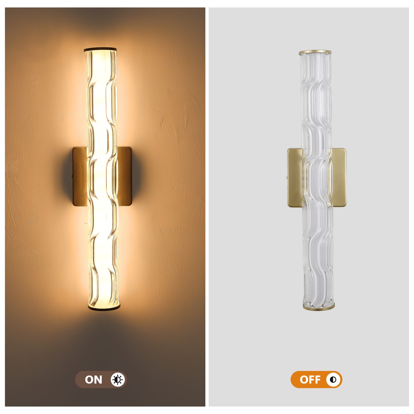 19.7"H Gold Crystal Wall Sconce, Set of 2 - view 6
