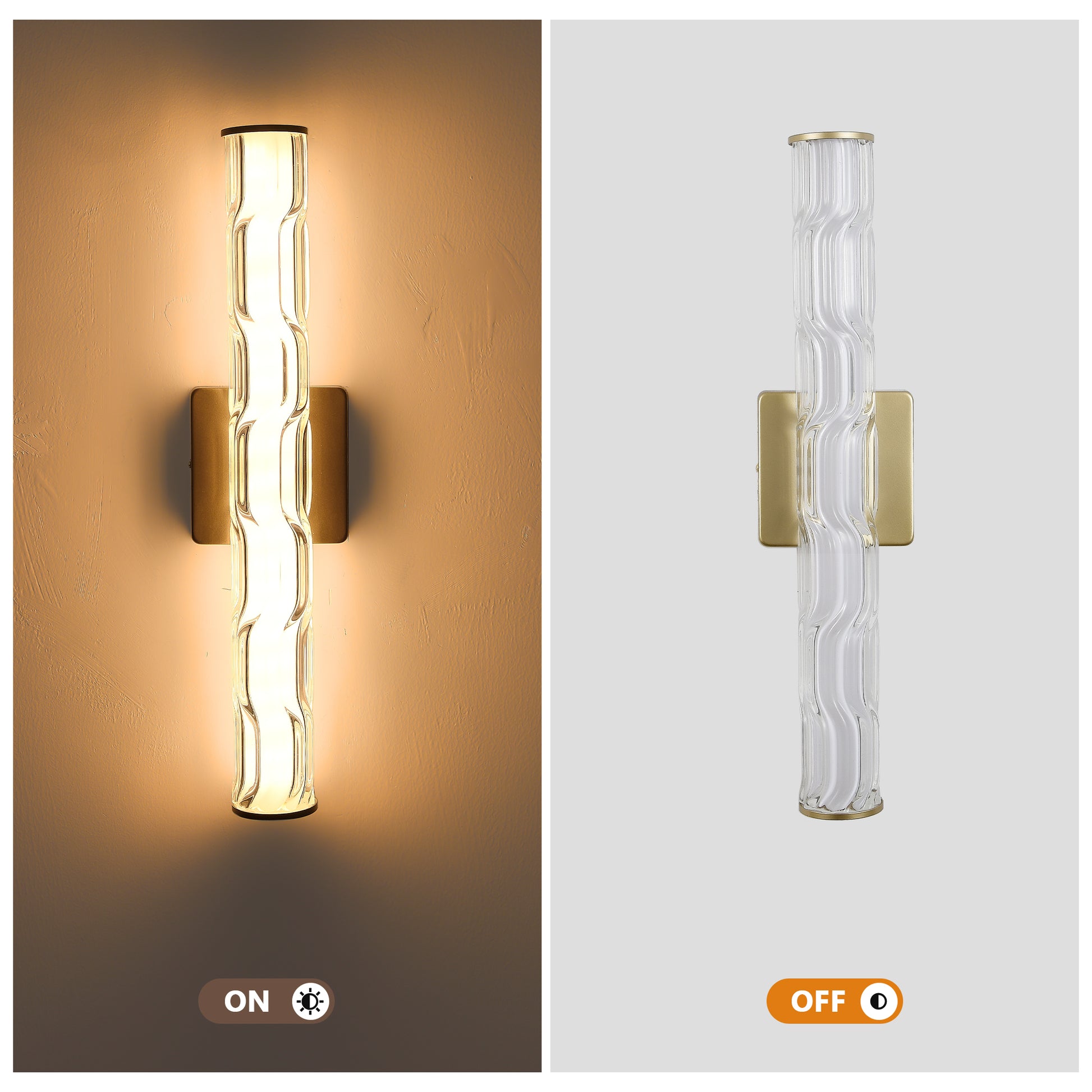 19.7"H Gold Crystal Wall Sconce, Set of 2 - view 6