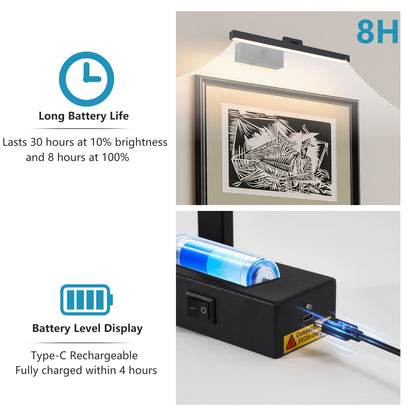 16" Modern Black Dimmable LED Vanity Light - view 4
