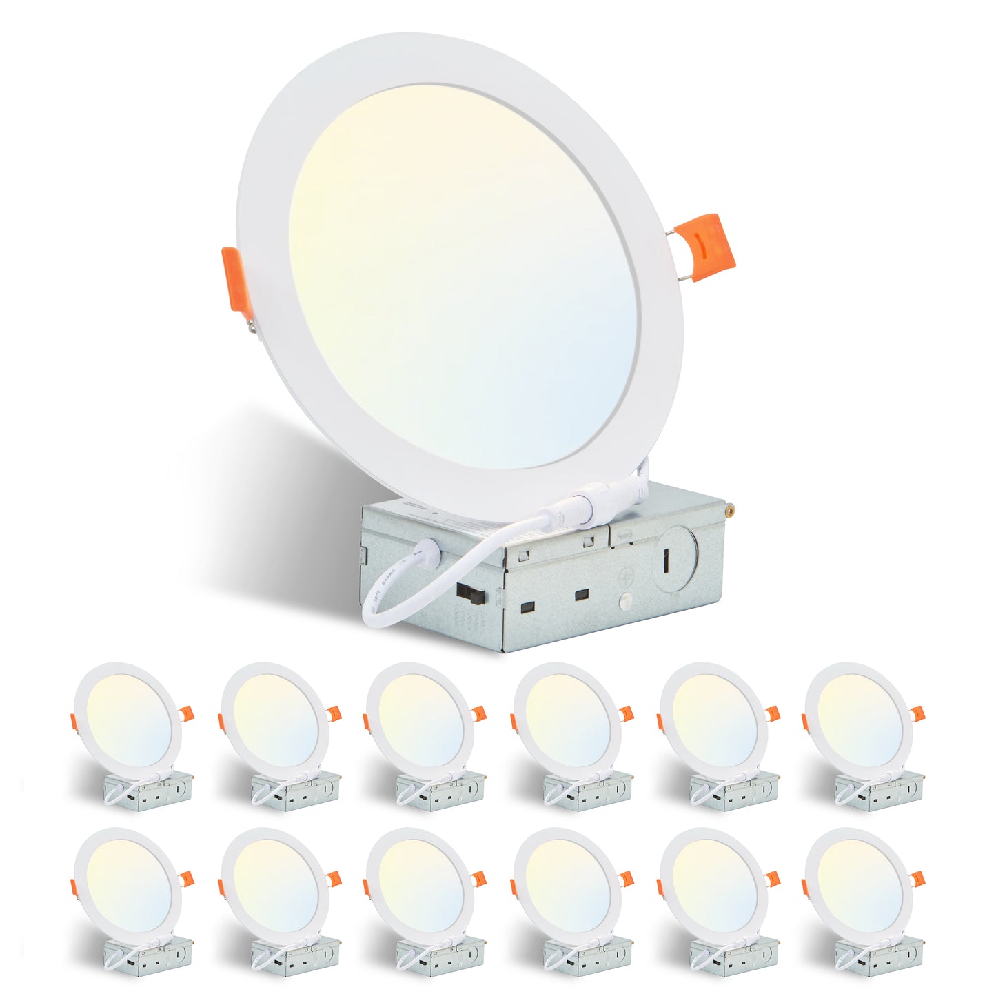 6" White Dimmable LED Recessed Light, 12-Pack - view 9
