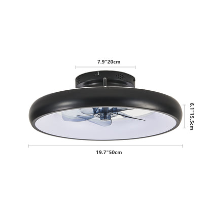 20" Black Smart Ceiling Fan with Dimmable LED - view 7