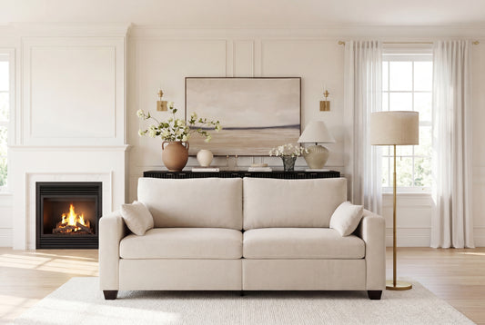 Beige Loveseat Sofa