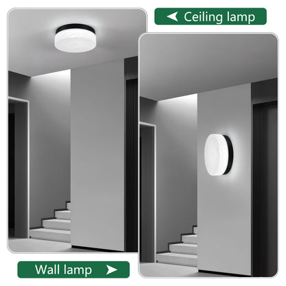 12" Black Round LED Flush Mount Ceiling Light - view 5