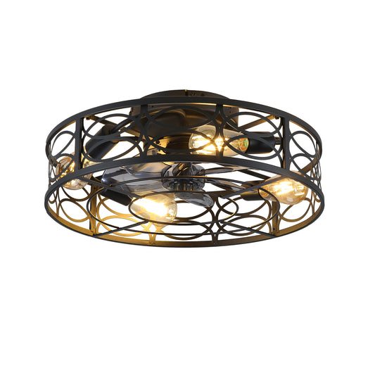 Gold Rope Fan Light