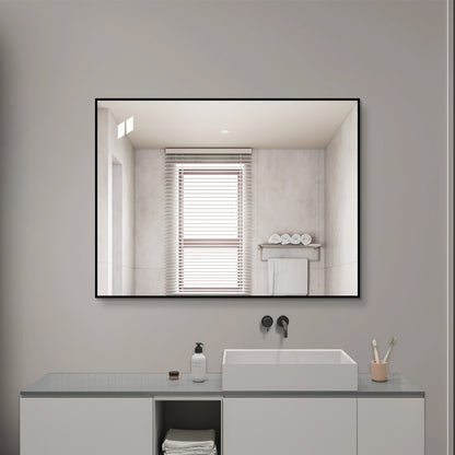 Black Bathroom Mirror